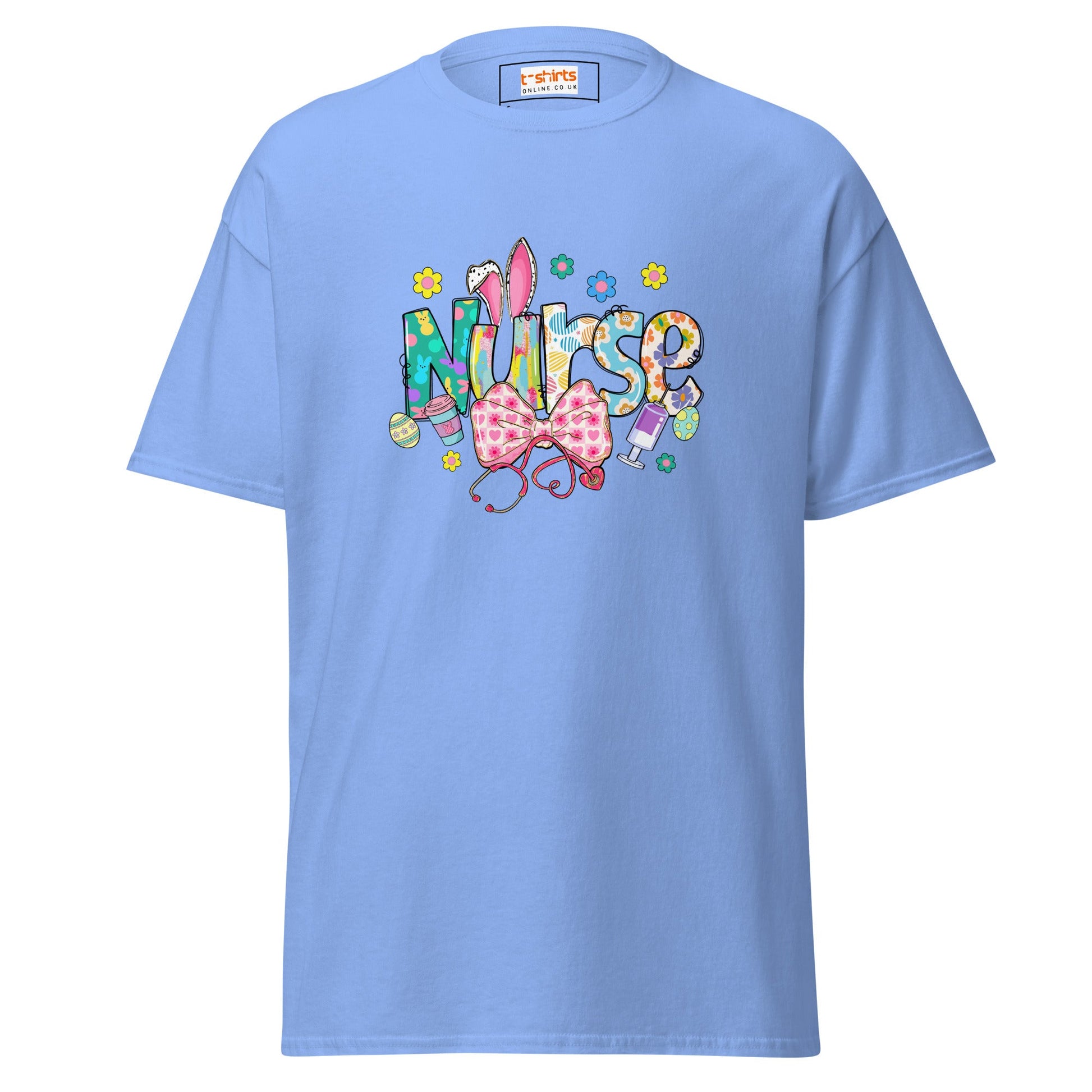 Easter Nurse | Nurse T-Shirt - Carolina Blue - T-Shirts Online
