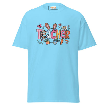 Easter Teacher | Easter T-Shirt - Sky - T-Shirts Online