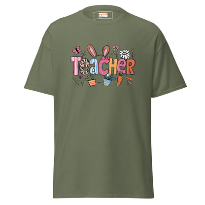 Easter Teacher | Easter T-Shirt - Military Green - T-Shirts Online