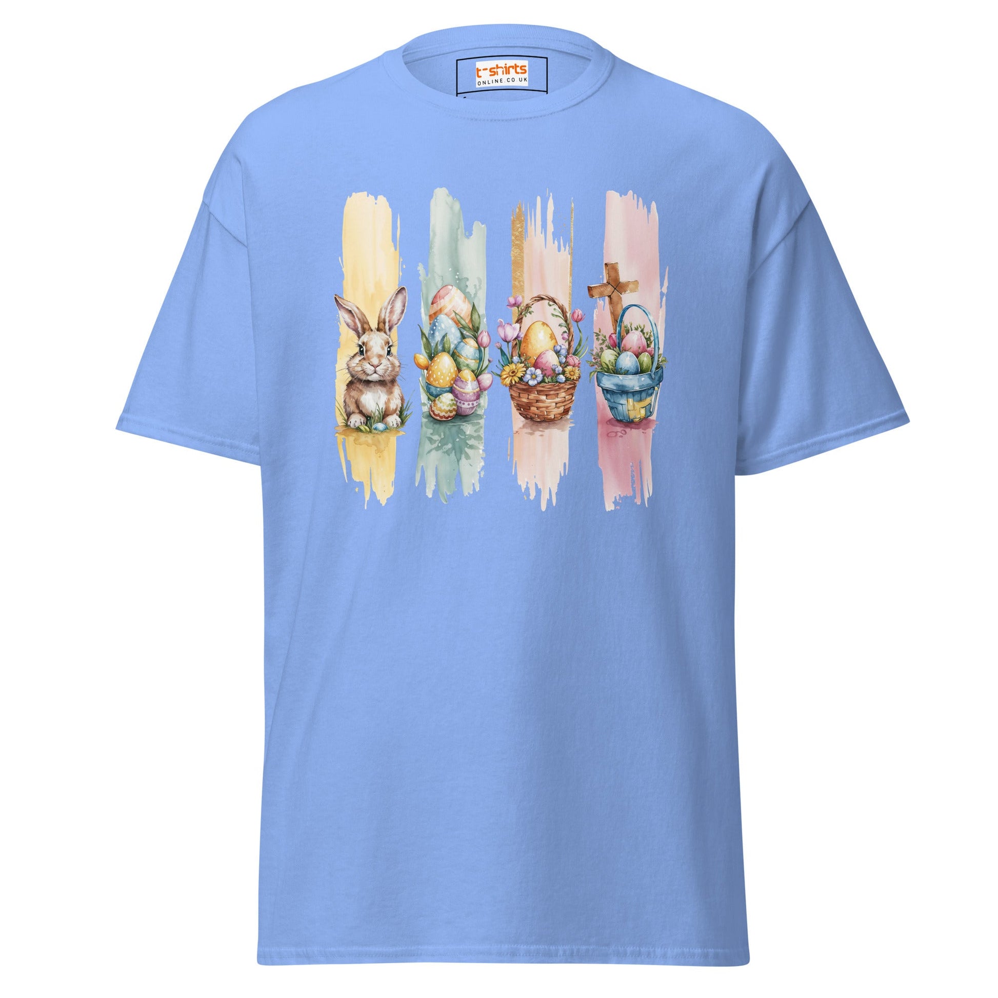 Easter Watercolour | Easter T-Shirt - Carolina Blue - T-Shirts Online