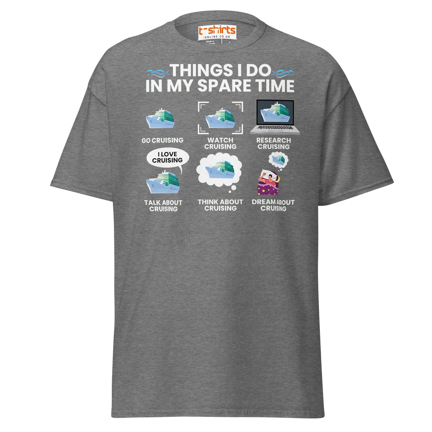 Eat Healthy Positions T-Shirt Adult Humor Funny Graphic Tee - Graphite Heather - T-Shirts Online