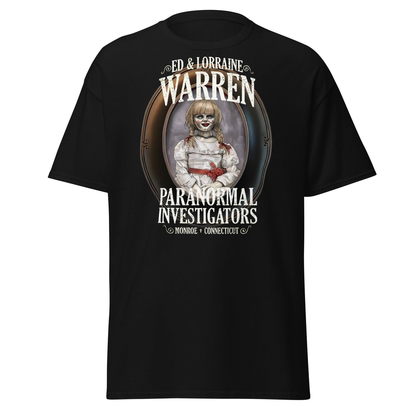 Ed & Lorraine Warren Paranormal Investigator T-Shirt - Black - T-Shirts Online