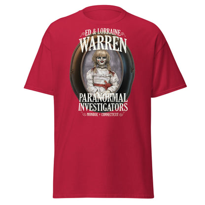 Ed & Lorraine Warren Paranormal Investigator T-Shirt - Cardinal - T-Shirts Online