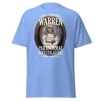 Ed & Lorraine Warren Paranormal Investigator T-Shirt - Carolina Blue - T-Shirts Online