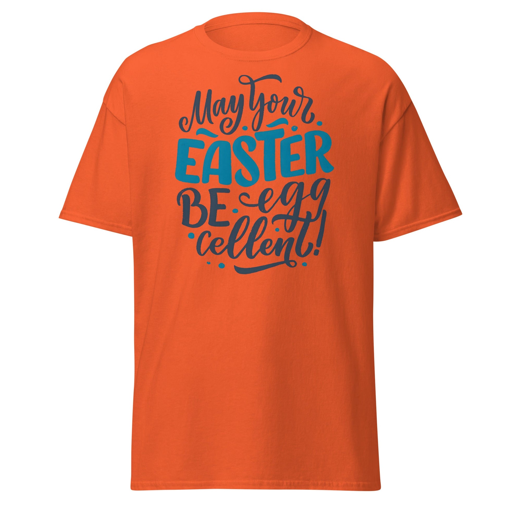 Egg - cellent Easter Hand - Lettered T-Shirt - Orange - T-Shirts Online