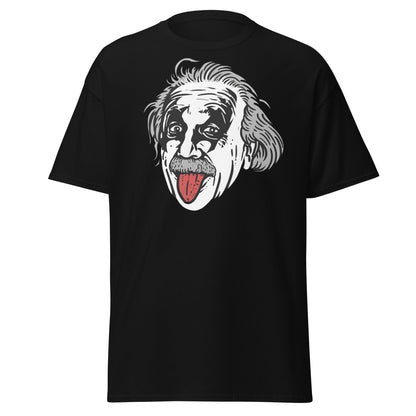 Einstein Tongue Out T-Shirt – Iconic Science Genius Tee - Black - T-Shirts Online