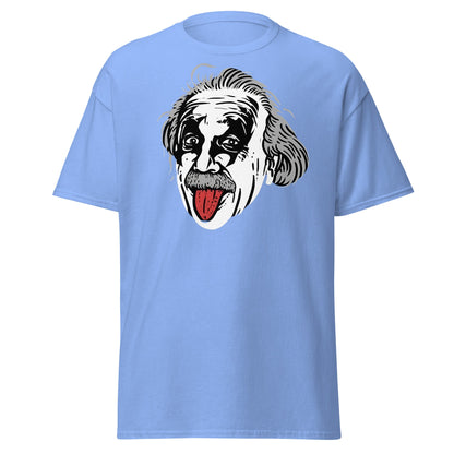 Einstein Tongue Out T-Shirt – Iconic Science Genius Tee - Carolina Blue - T-Shirts Online