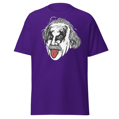 Einstein Tongue Out T-Shirt – Iconic Science Genius Tee - Purple - T-Shirts Online