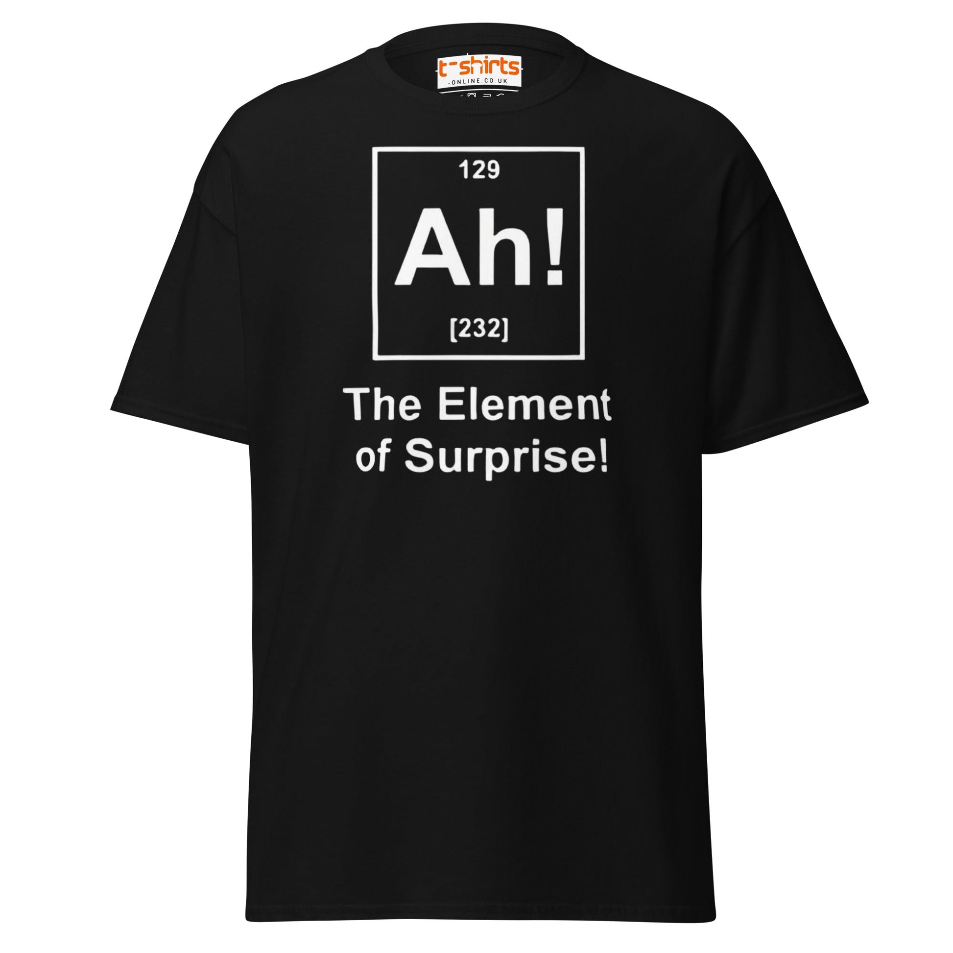 Element of Surprise T-Shirt | Funny Science Tee - Black - T-Shirts Online