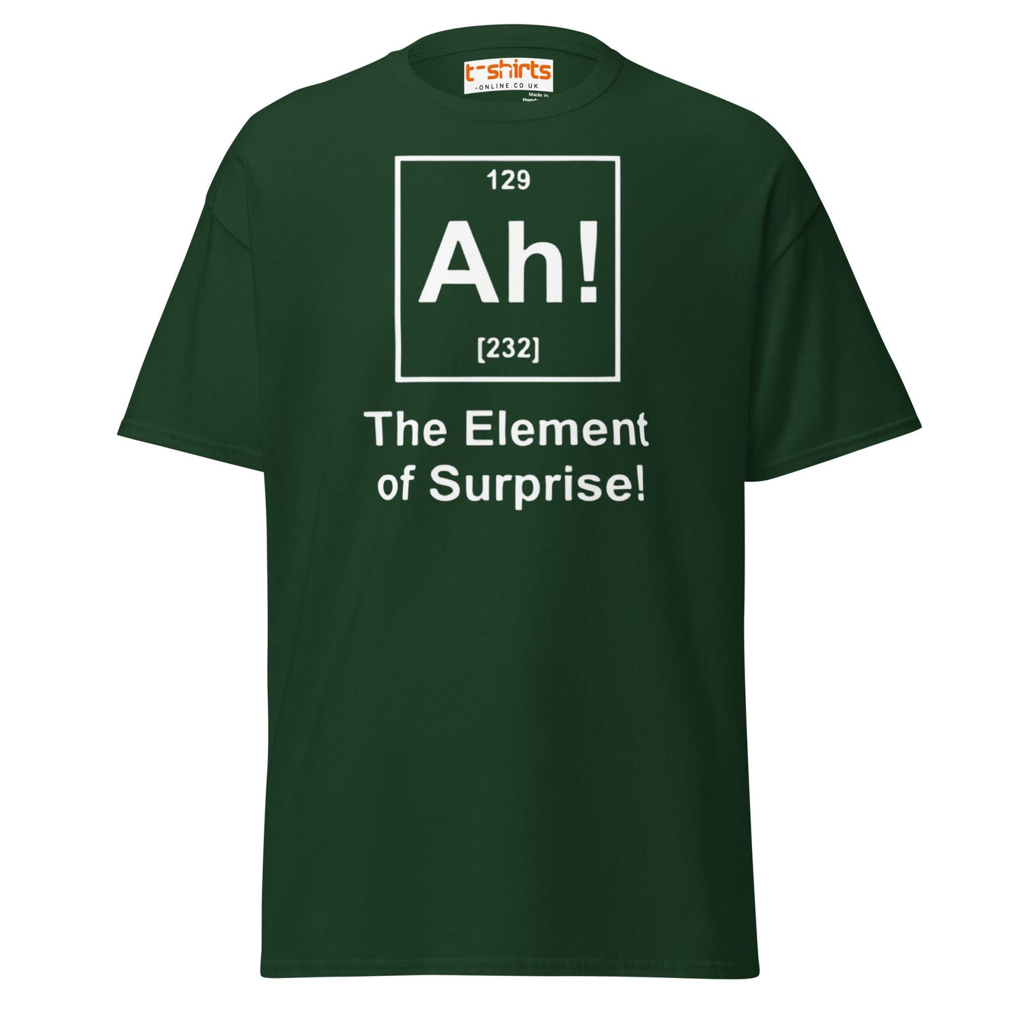 Element of Surprise T-Shirt | Funny Science Tee - Forest Green - T-Shirts Online