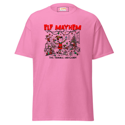 Elf Mayhem | Christmas Tee - Azalea - T-Shirts Online