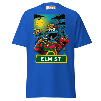 Elm Street Monster T-Shirt – Funny Horror Parody Tee - Royal - T-Shirts Online