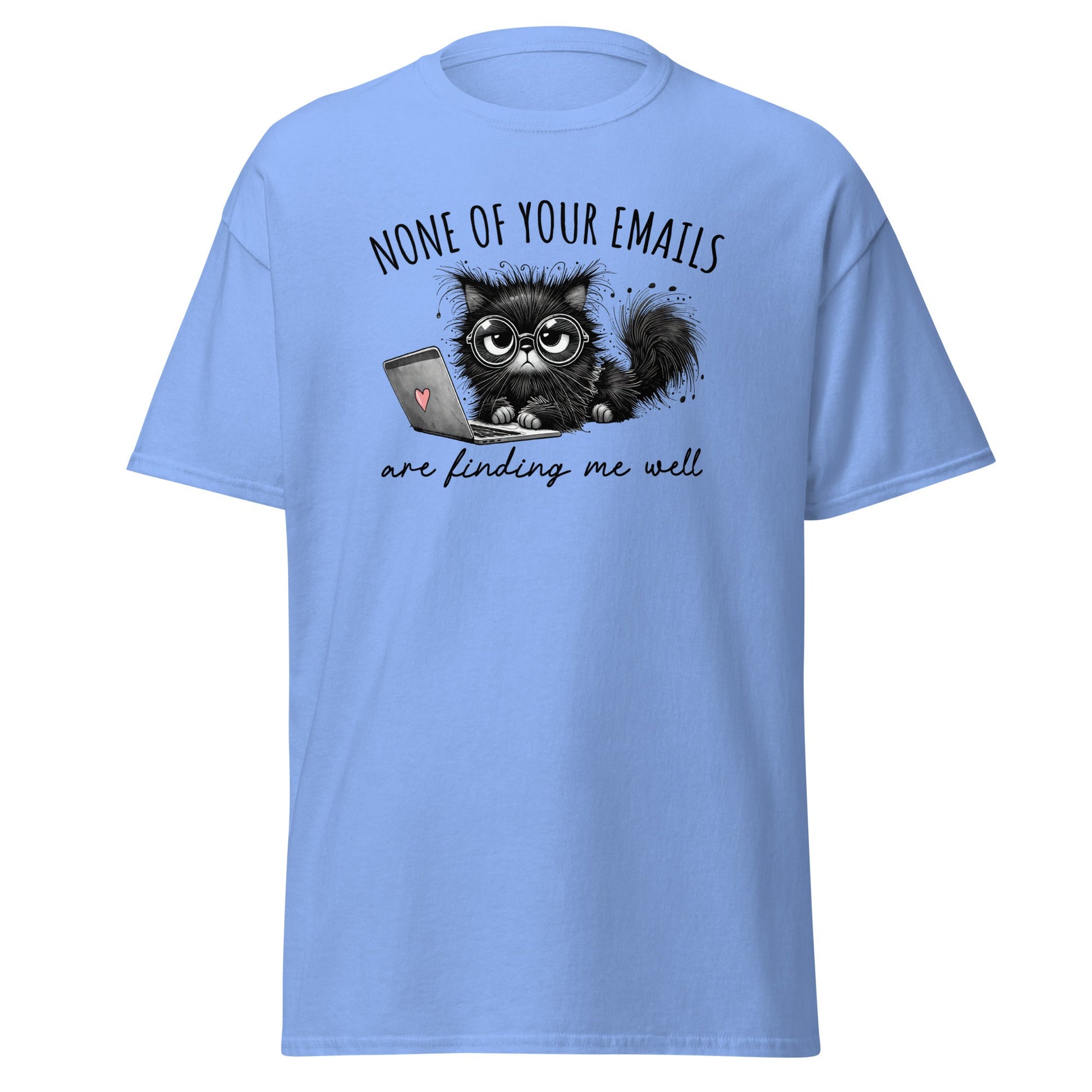 Email Sarcasm | Sarcastic T-Shirt - Carolina Blue - T-Shirts Online