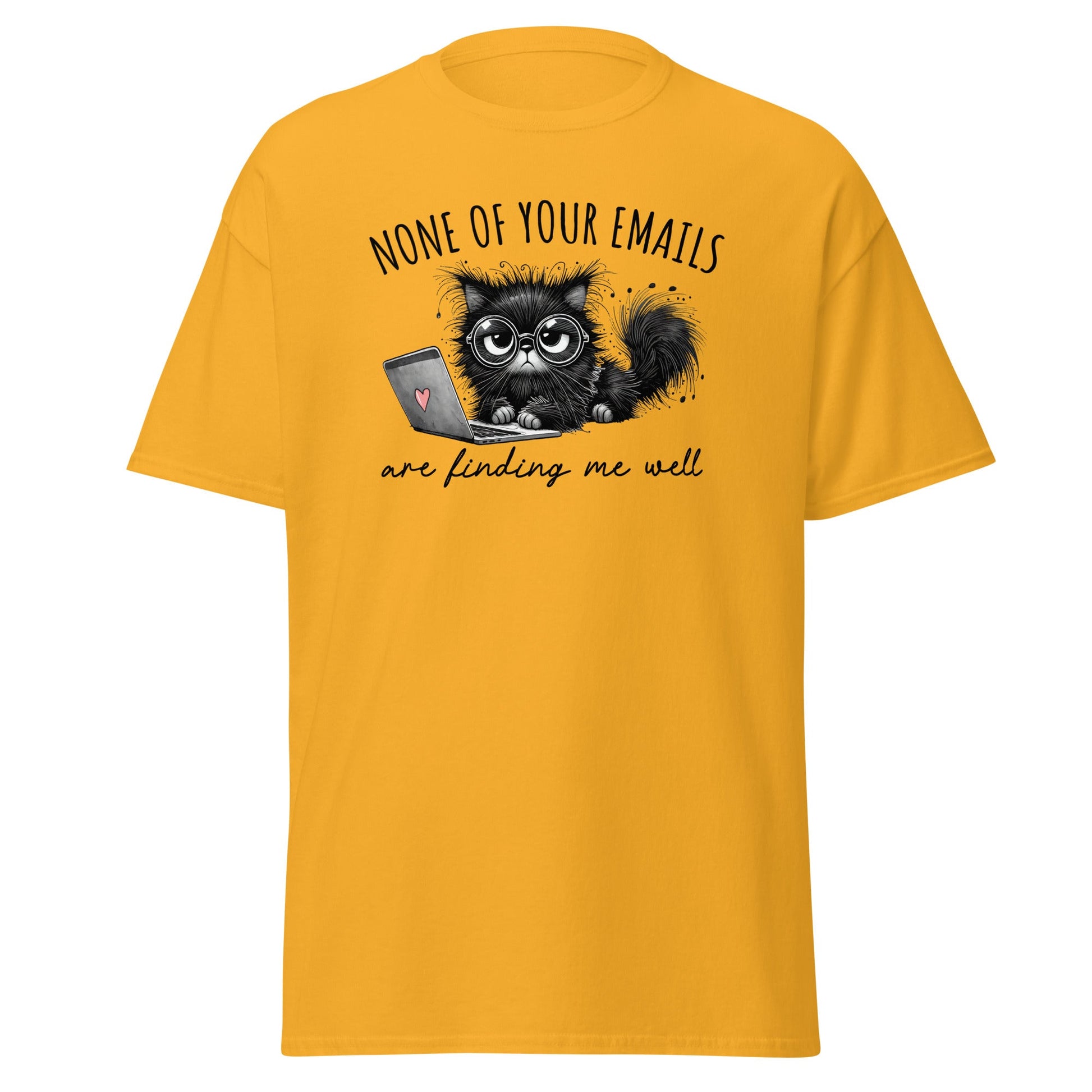 Email Sarcasm | Sarcastic T-Shirt - Gold - T-Shirts Online
