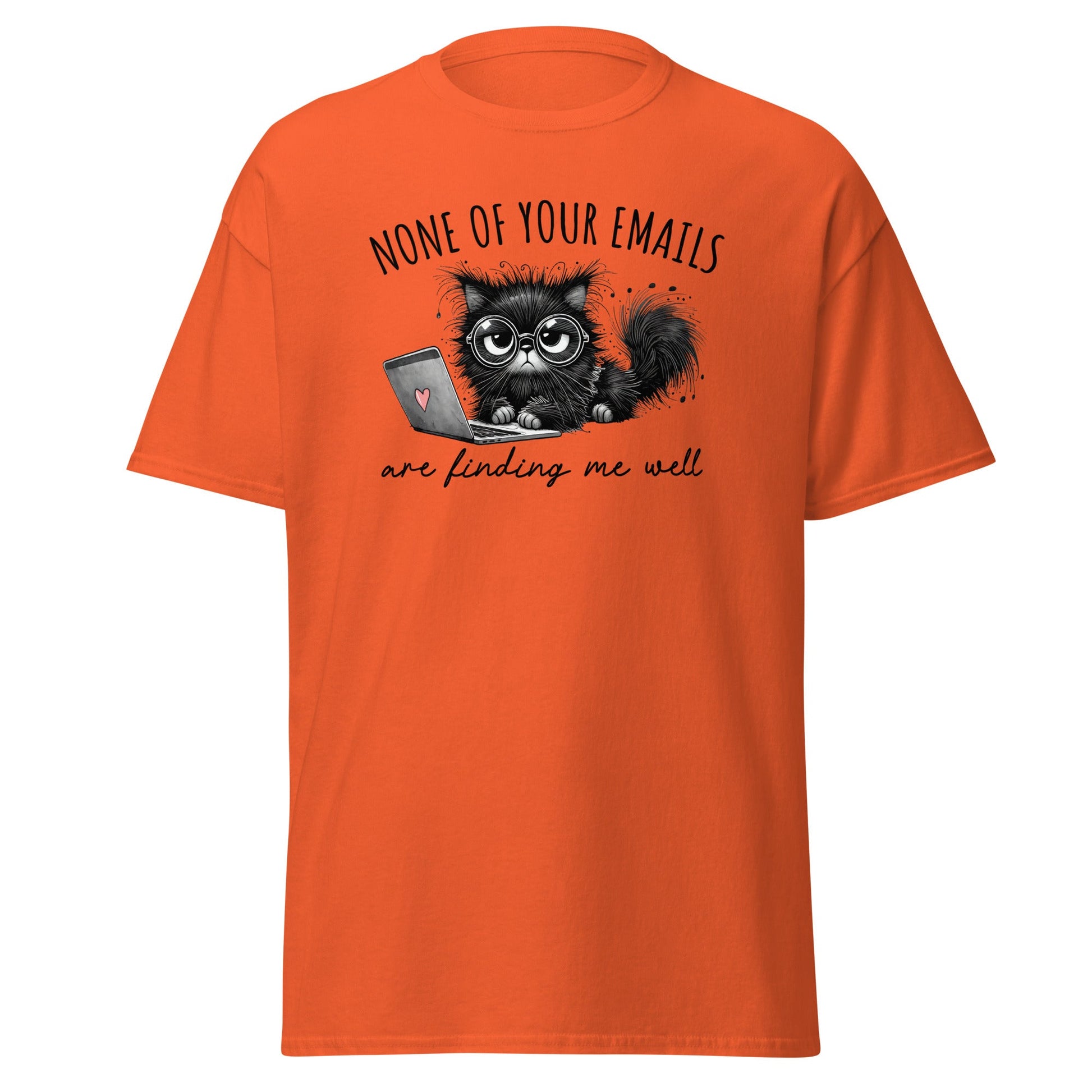 Email Sarcasm | Sarcastic T-Shirt - Orange - T-Shirts Online
