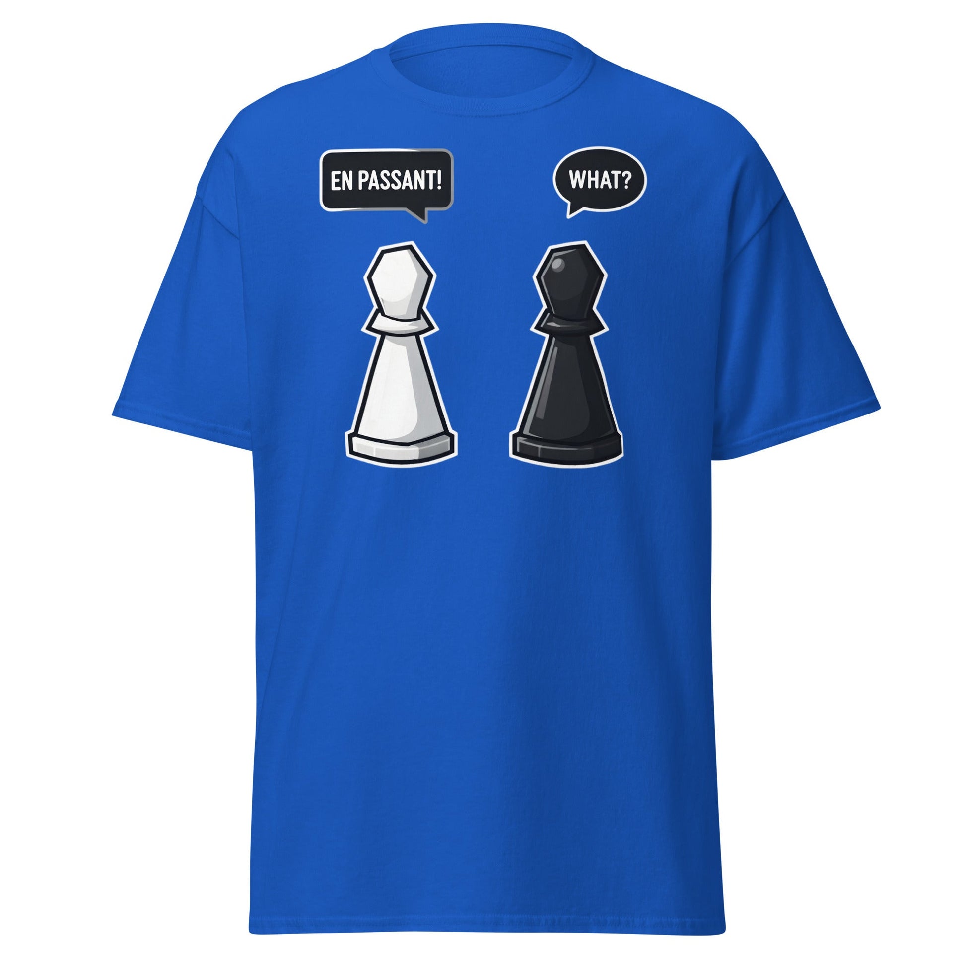 En Passant Chess Meme T-Shirt - Funny Strategy Pawn Tee - Royal - T-Shirts Online