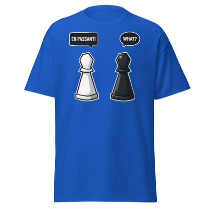 En Passant Chess Meme T-Shirt - Funny Strategy Pawn Tee - Royal - T-Shirts Online