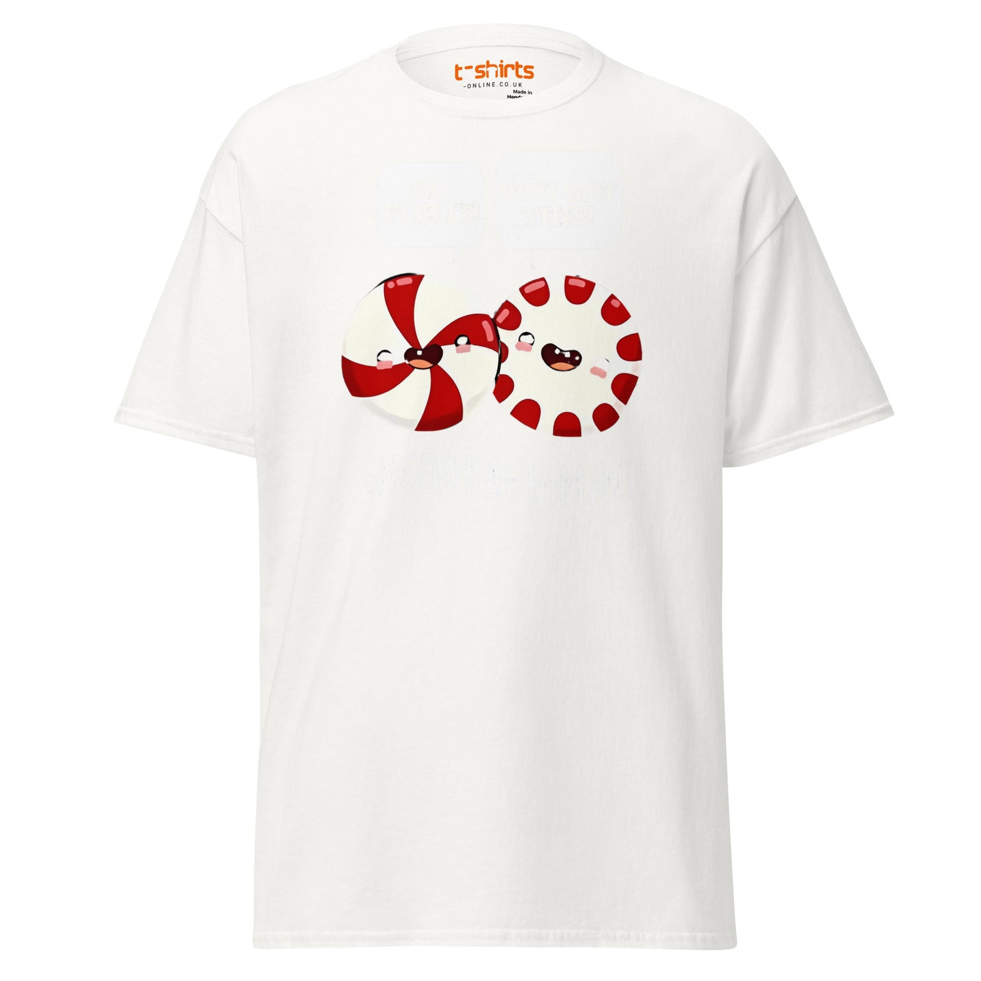 Encourage - Mint T-Shirt | Cute Pun Peppermint Tee - White - T-Shirts Online