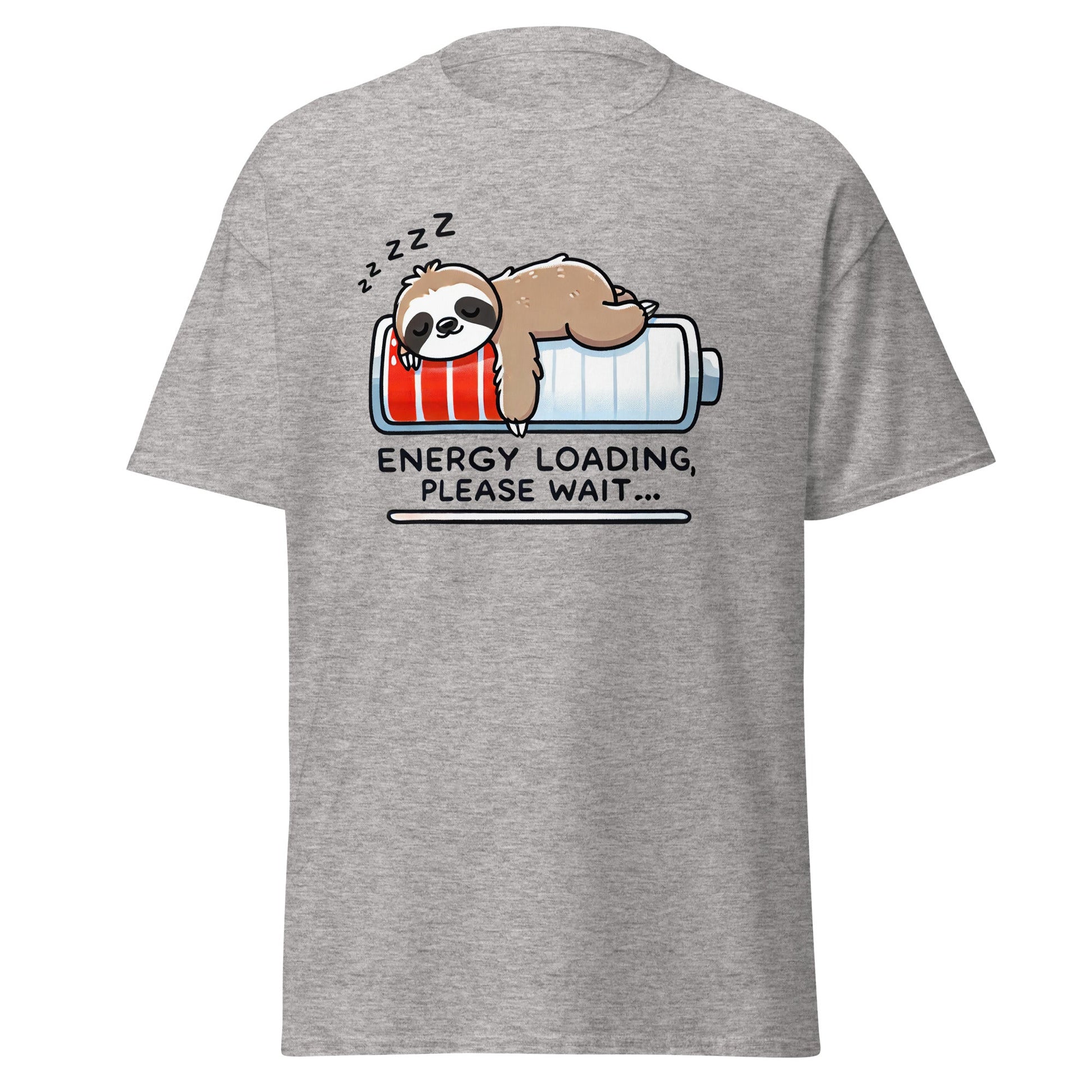 Energy Loading | Sloth T-Shirt - Sport Grey - T-Shirts Online