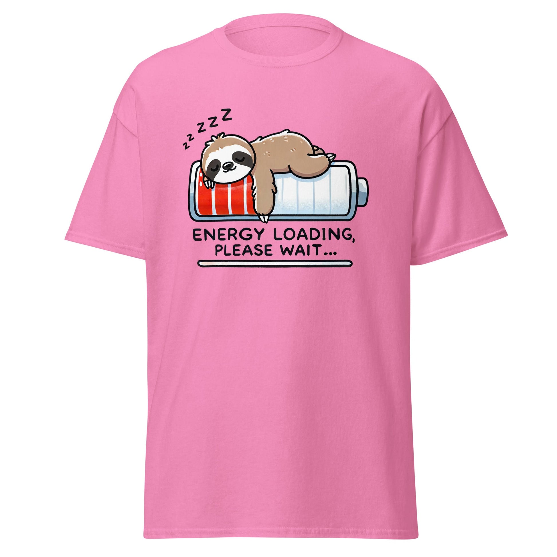 Energy Loading | Sloth T-Shirt - Azalea - T-Shirts Online