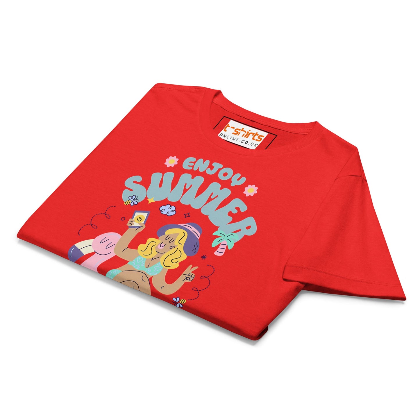 Enjoy Summer T-Shirt | Beach Life Tee - Black - T-Shirts Online