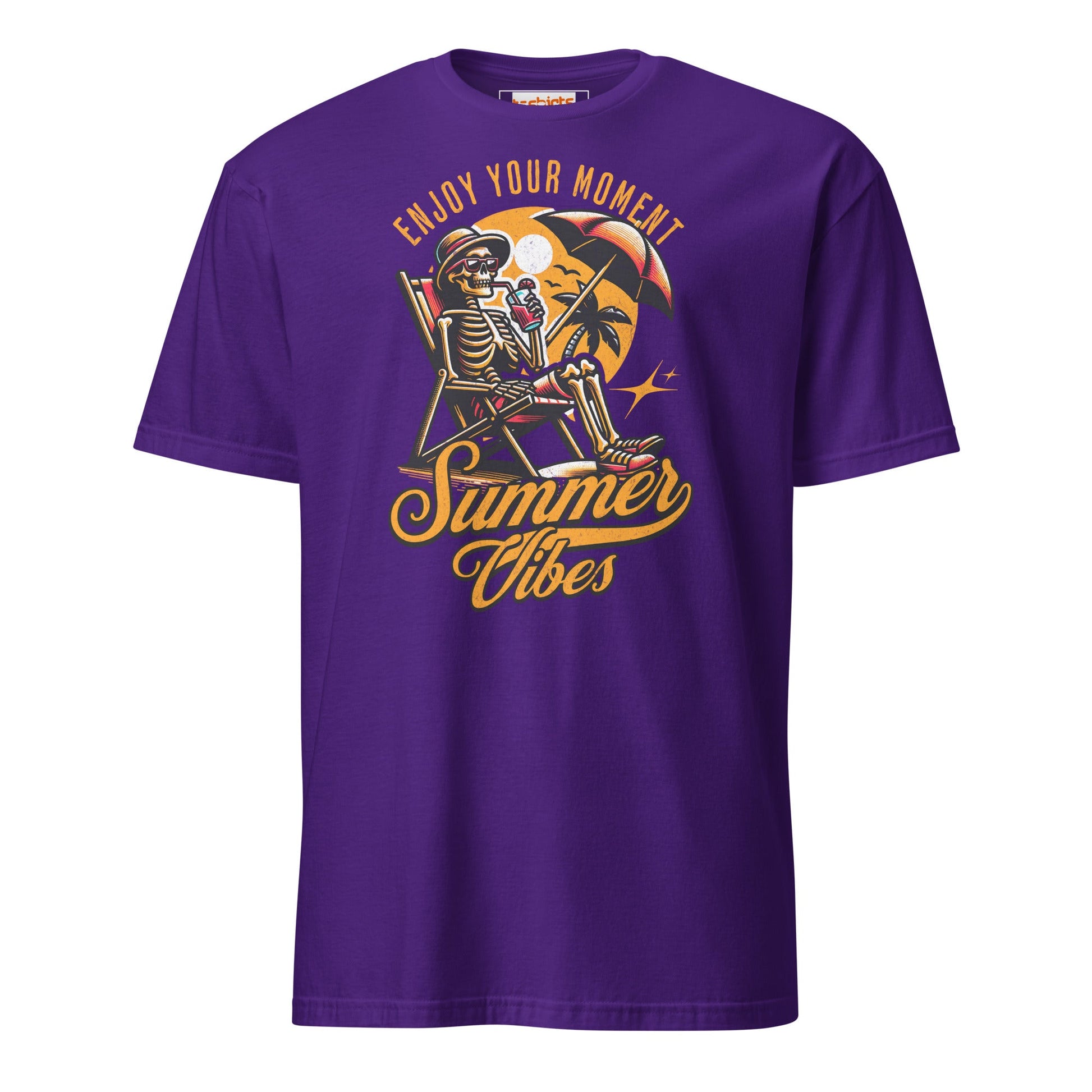 Enjoy Your Moment T-Shirt - Summer Vibes Tee - Purple - T-Shirts Online