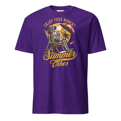 Enjoy Your Moment T-Shirt - Summer Vibes Tee - Purple - T-Shirts Online