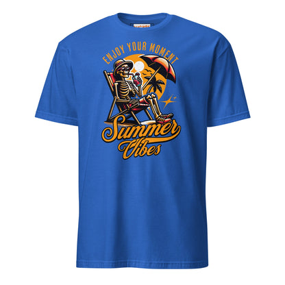 Enjoy Your Moment T-Shirt - Summer Vibes Tee - Royal - T-Shirts Online