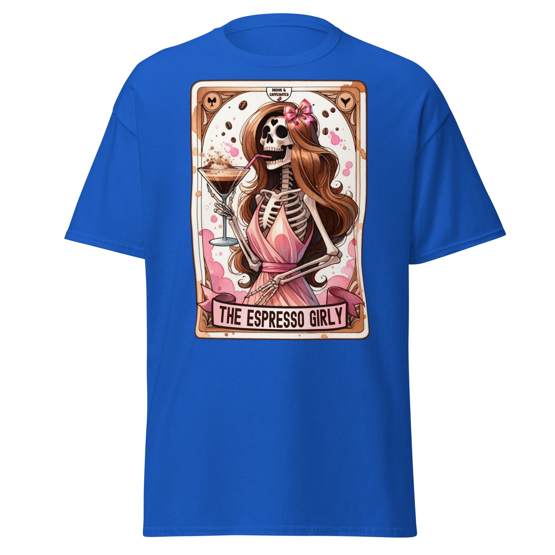 'Espresso Girl' Tarot | Tarot Card T-Shirt - Royal - T-Shirts Online