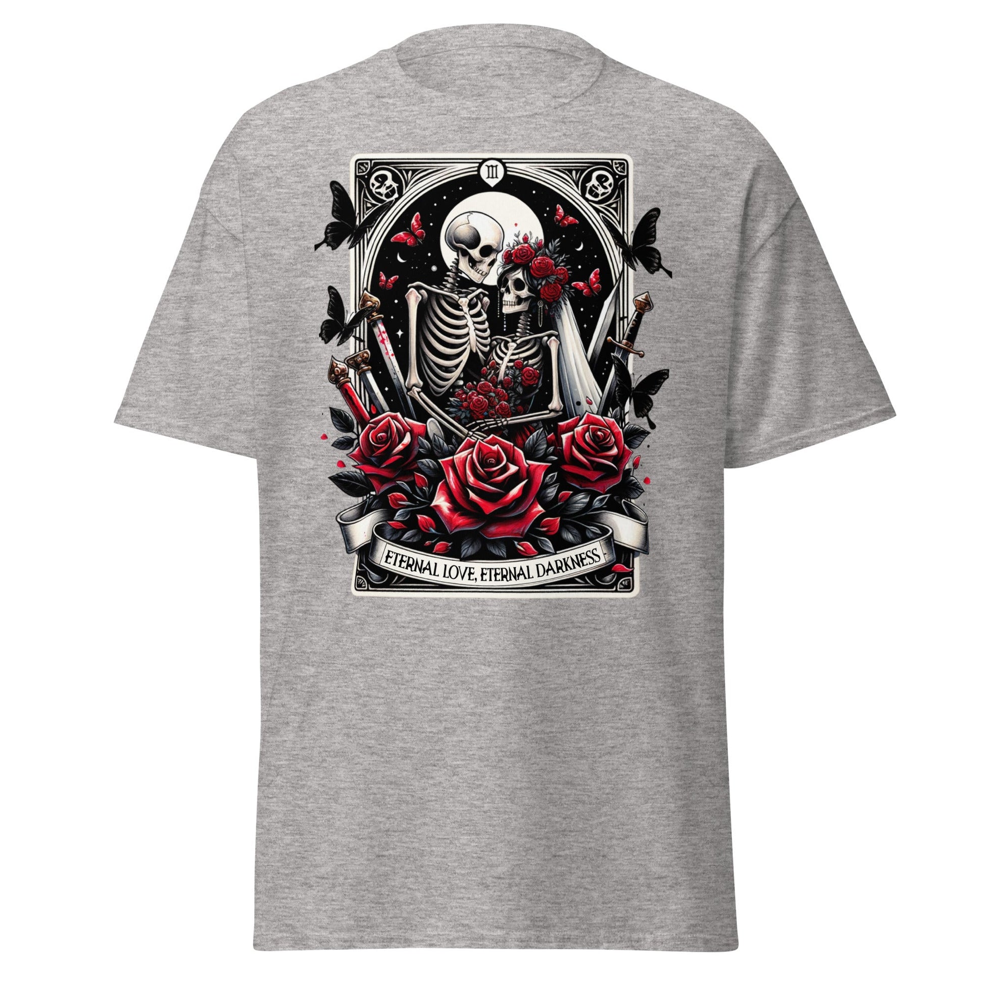 'Eternal Darkness' Tarot | Tarot Card T-Shirt - Sport Grey - T-Shirts Online