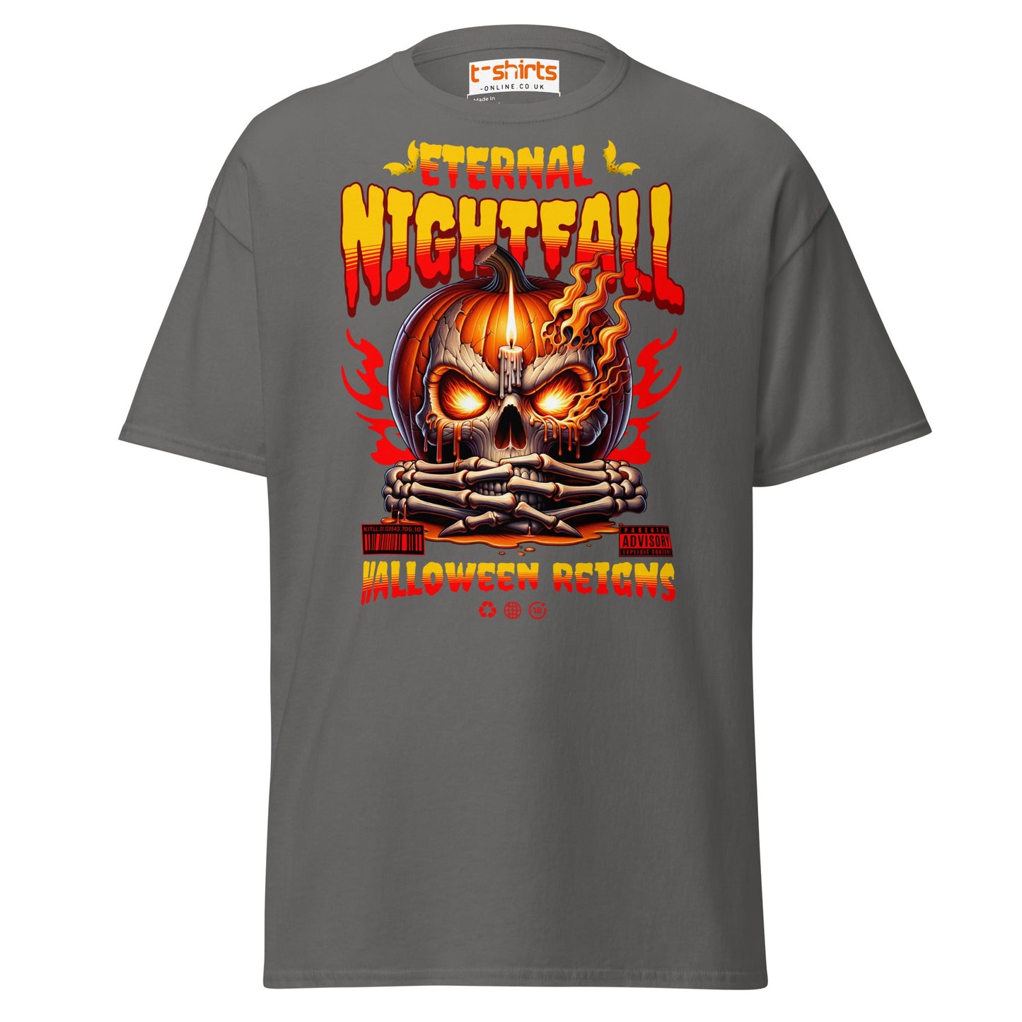 Eternal Nightfall Halloween Reigns T-Shirt - Charcoal - T-Shirts Online