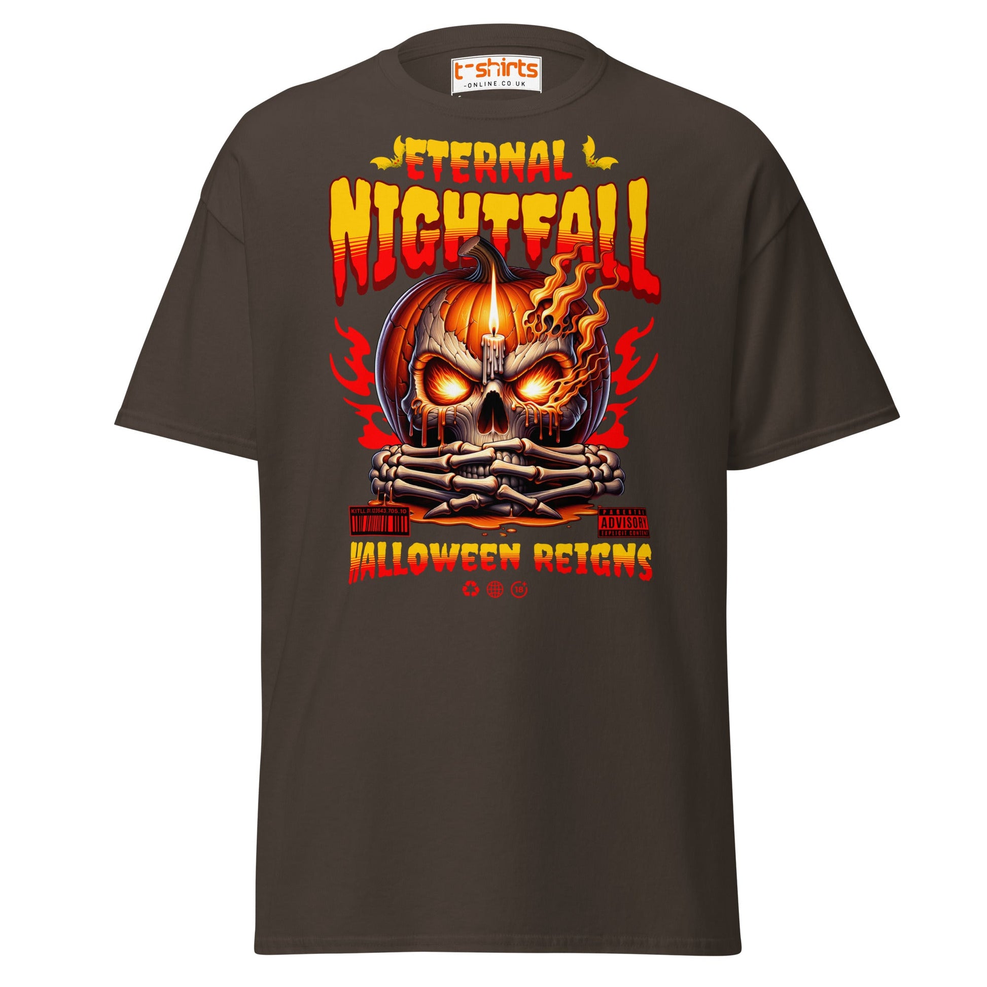 Eternal Nightfall Halloween Reigns T-Shirt - Dark Chocolate - T-Shirts Online