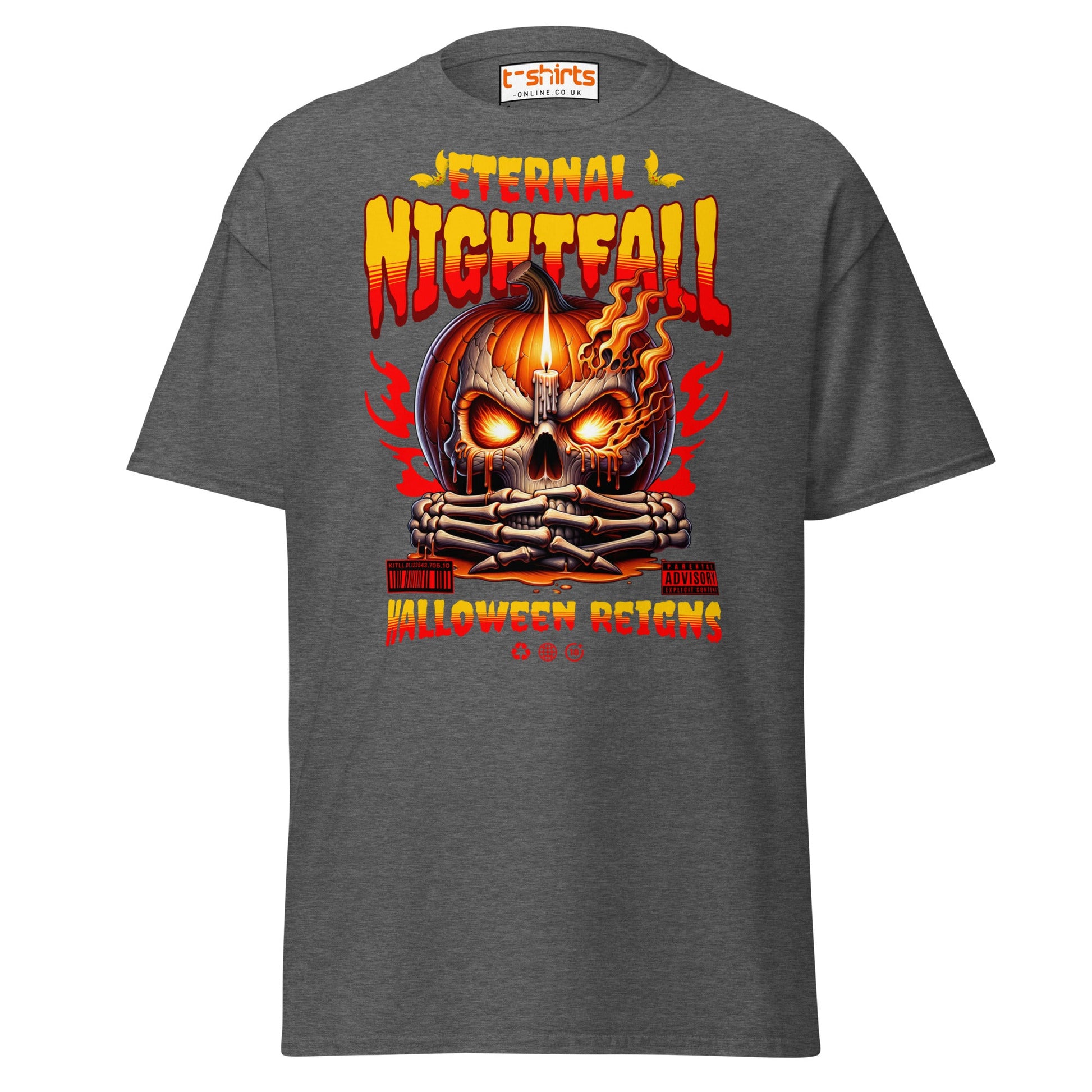 Eternal Nightfall Halloween Reigns T-Shirt - Dark Heather - T-Shirts Online