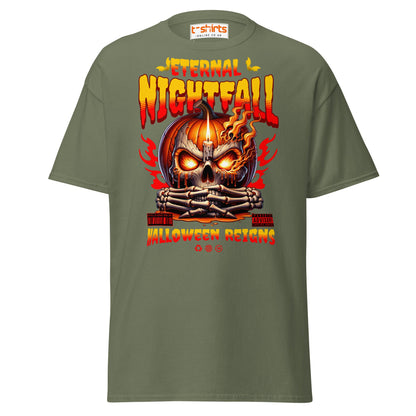 Eternal Nightfall Halloween Reigns T-Shirt - Military Green - T-Shirts Online