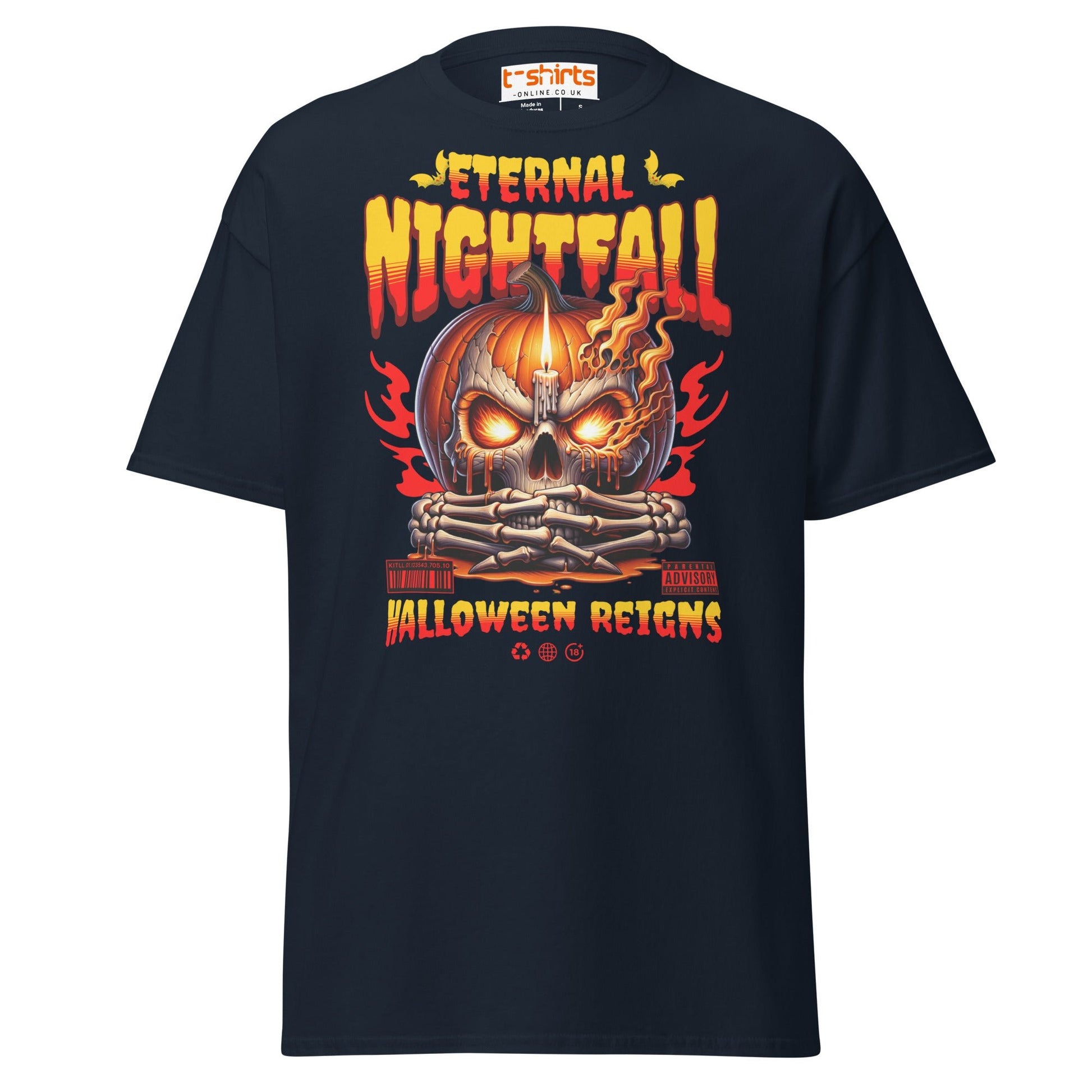 Eternal Nightfall Halloween Reigns T-Shirt - Navy - T-Shirts Online