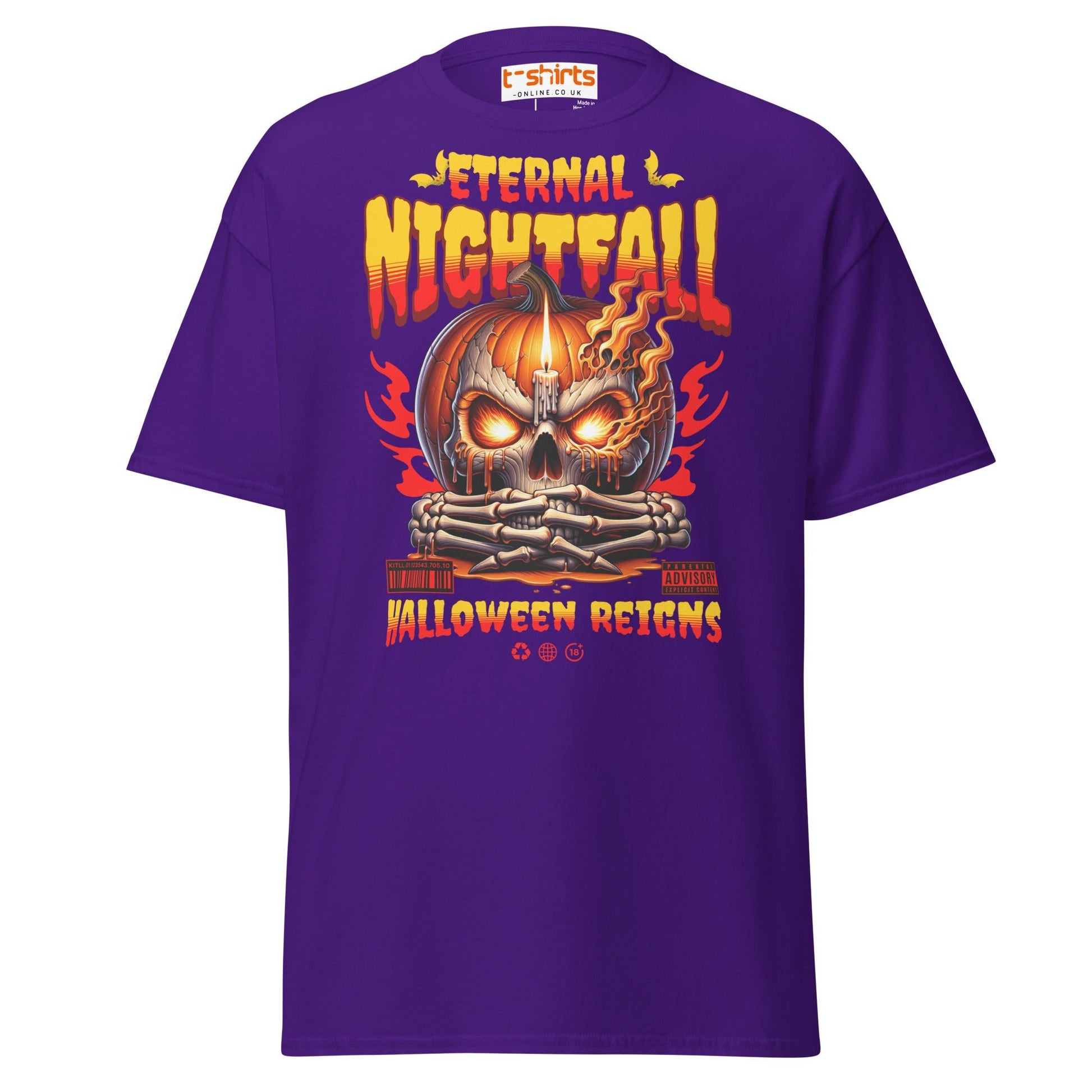 Eternal Nightfall Halloween Reigns T-Shirt - Purple - T-Shirts Online