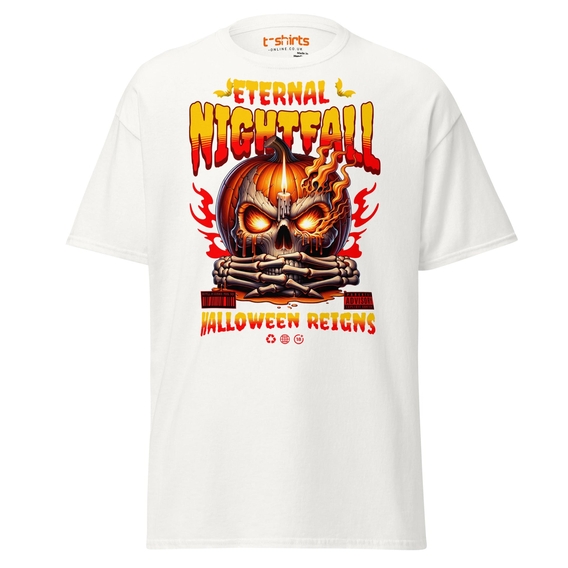 Eternal Nightfall Halloween Reigns T-Shirt - White - T-Shirts Online