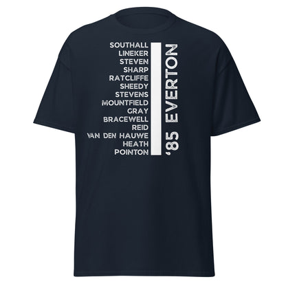 Everton 1985 Legends T-Shirt | Retro Toffees Football Tee - Navy - T-Shirts Online