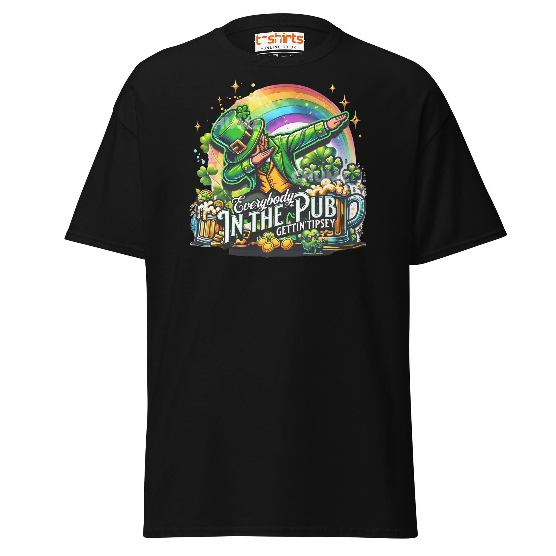 Everybody in the Pub T-Shirt | Funny St. Patrick’s Tee - Black - T-Shirts Online