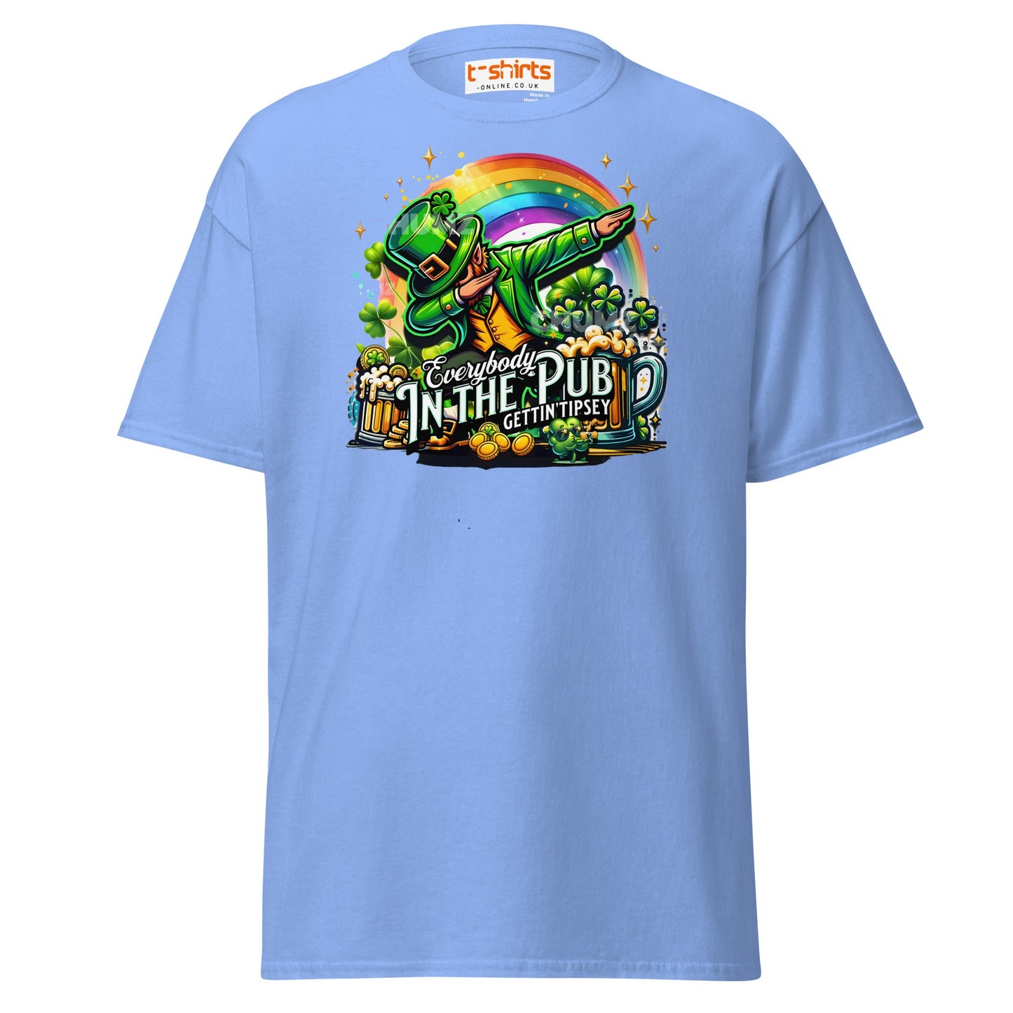 Everybody in the Pub T-Shirt | Funny St. Patrick’s Tee - Carolina Blue - T-Shirts Online