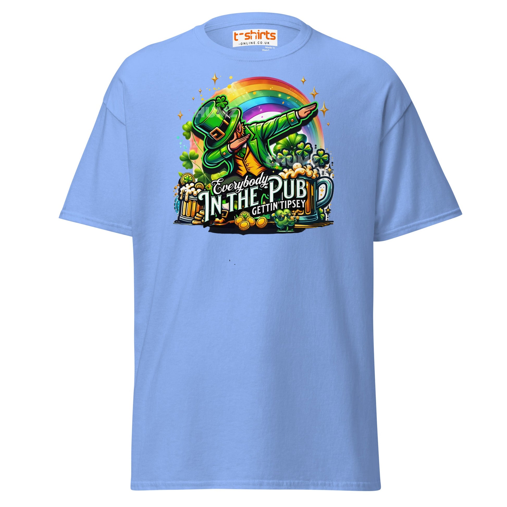 Everybody in the Pub T-Shirt | Funny St. Patrick’s Tee - Carolina Blue - T-Shirts Online