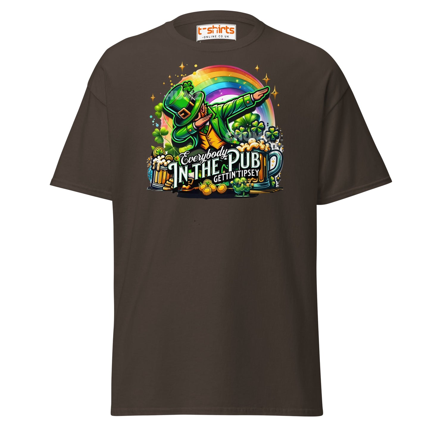 Everybody in the Pub T-Shirt | Funny St. Patrick’s Tee - Dark Chocolate - T-Shirts Online