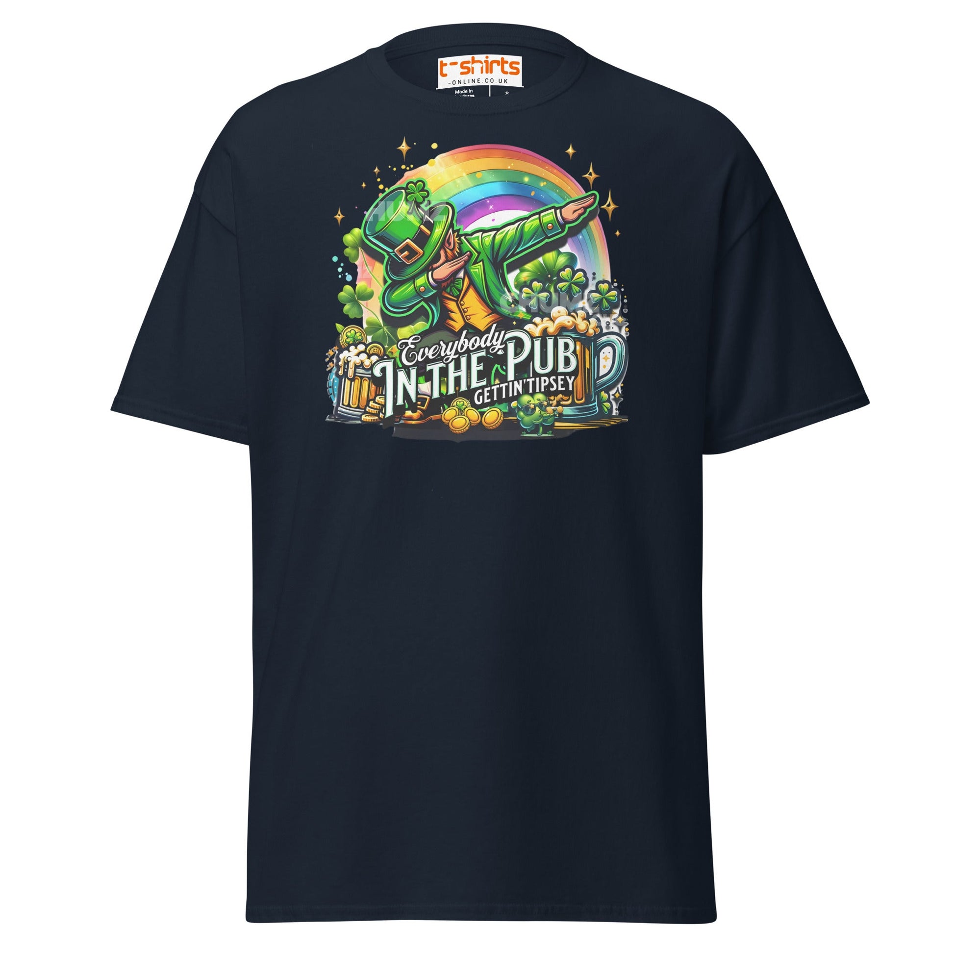 Everybody in the Pub T-Shirt | Funny St. Patrick’s Tee - Navy - T-Shirts Online