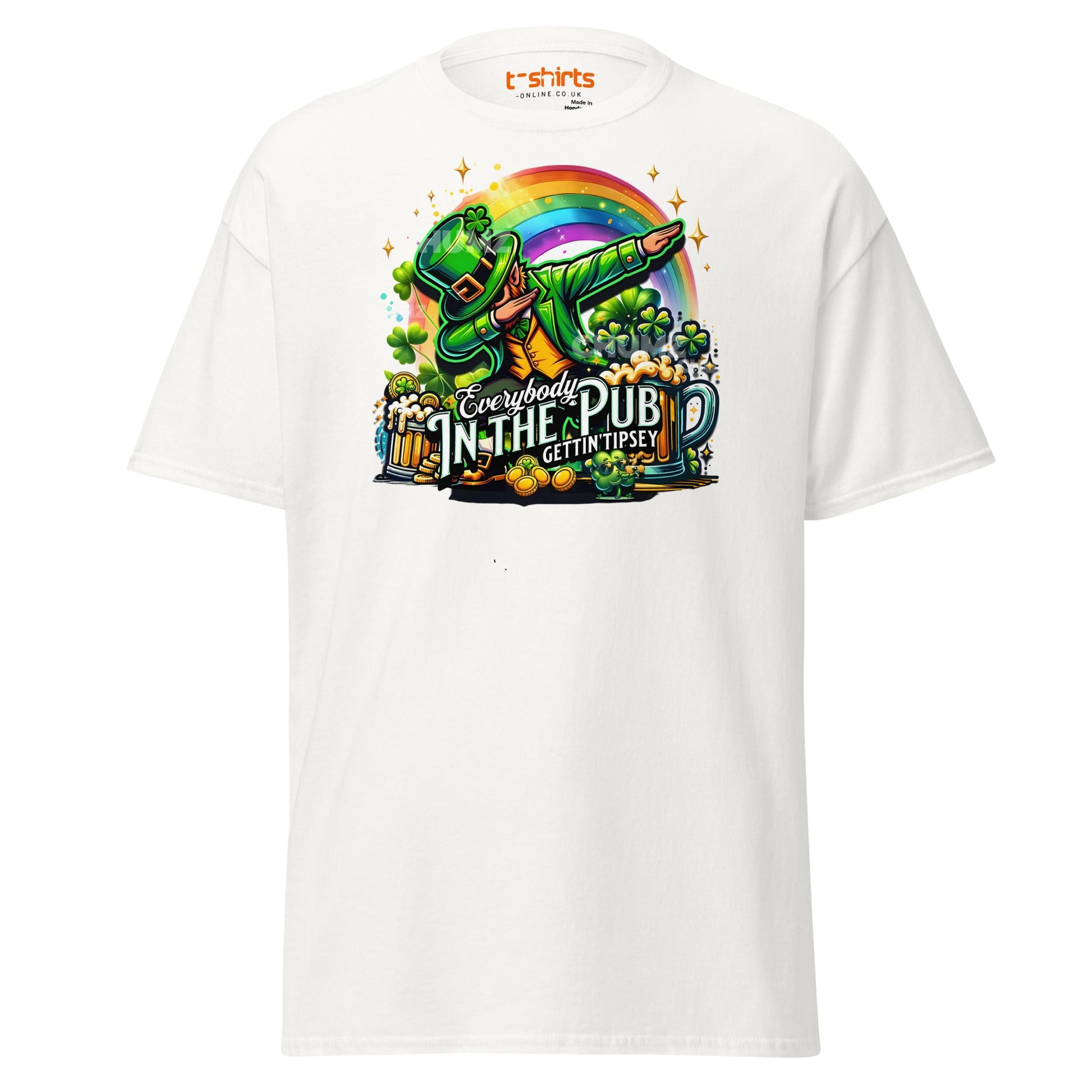 Everybody in the Pub T-Shirt | Funny St. Patrick’s Tee - White - T-Shirts Online