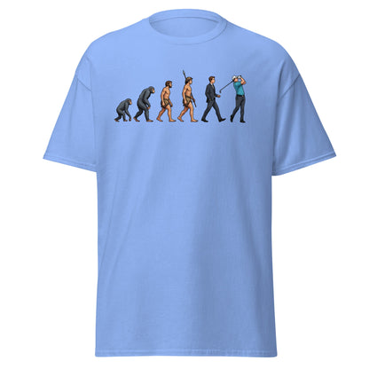 Evolution of Golf T-Shirt | Funny Golfer Progress Tee - Carolina Blue - T-Shirts Online