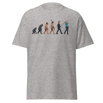 Evolution of Golf T-Shirt | Funny Golfer Progress Tee - Sport Grey - T-Shirts Online