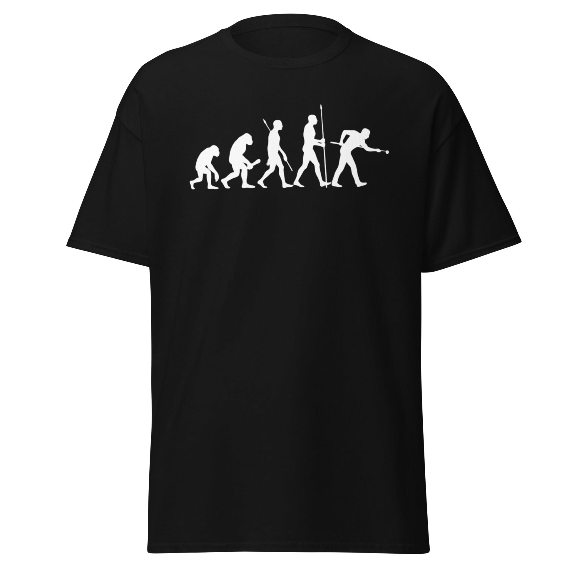 Evolution of Snooker T-Shirt – Funny Cue Sports Tee - Black - T-Shirts Online