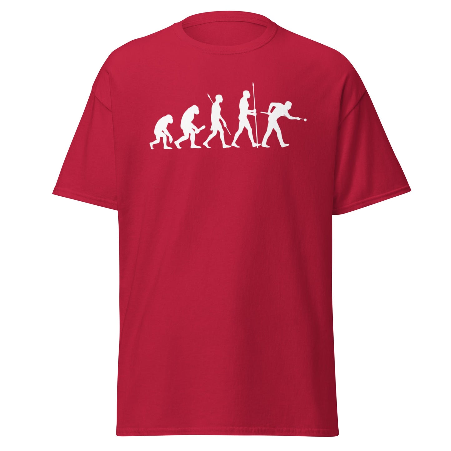 Evolution of Snooker T-Shirt – Funny Cue Sports Tee - Cardinal - T-Shirts Online