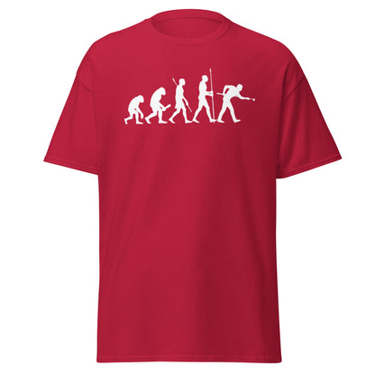 Evolution of Snooker T-Shirt – Funny Cue Sports Tee - Cardinal - T-Shirts Online