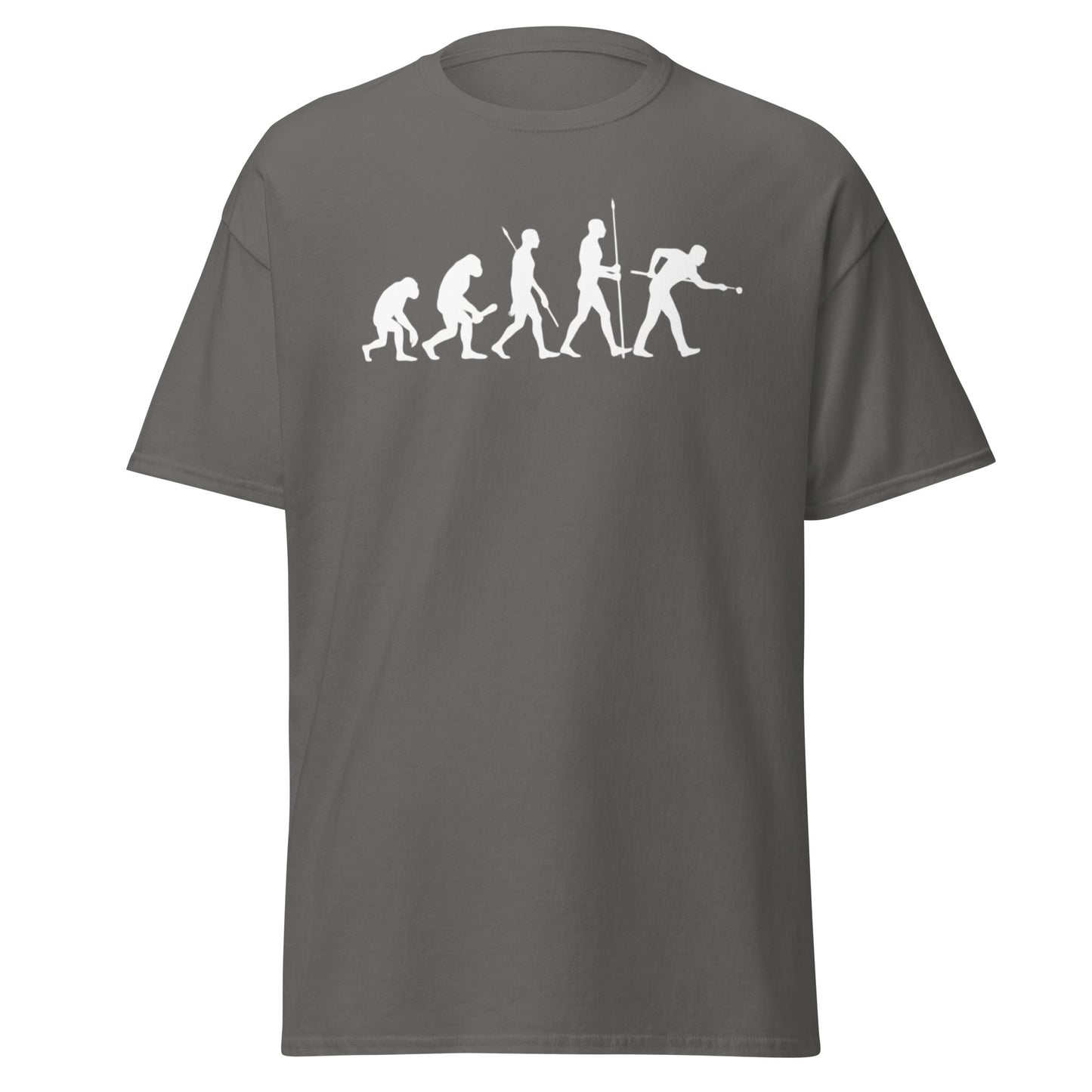 Evolution of Snooker T-Shirt – Funny Cue Sports Tee - Charcoal - T-Shirts Online